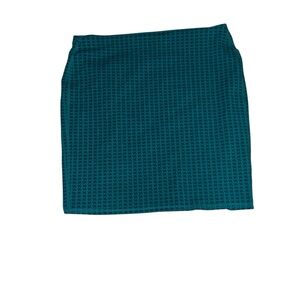 🌟🔥 BOGO Sale🔥🌟 Old Navy Teal/ Black Houndstooth Pencil Skirt